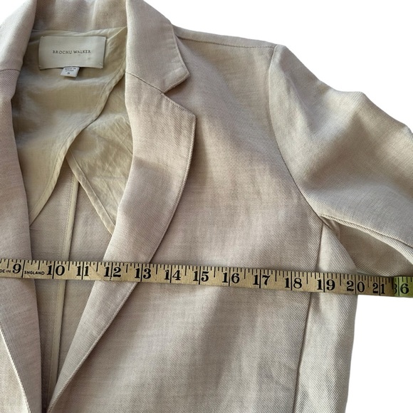 BROCHU WALKER LEE LINEN BLAZER SIZE SMALL - Picture 11 of 13